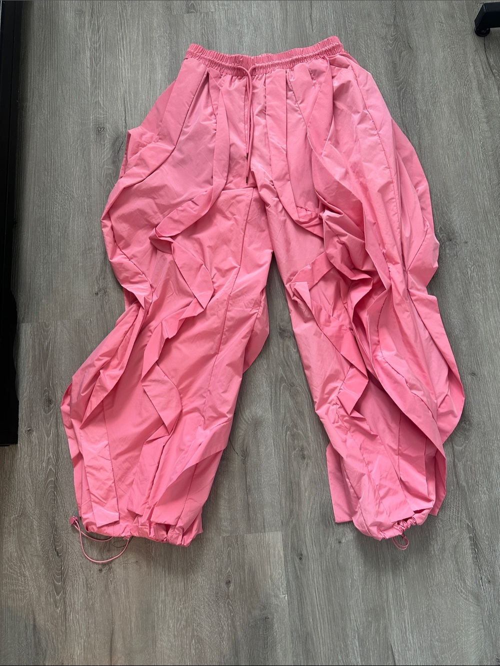 Pink Windbreaker Jogger Pants